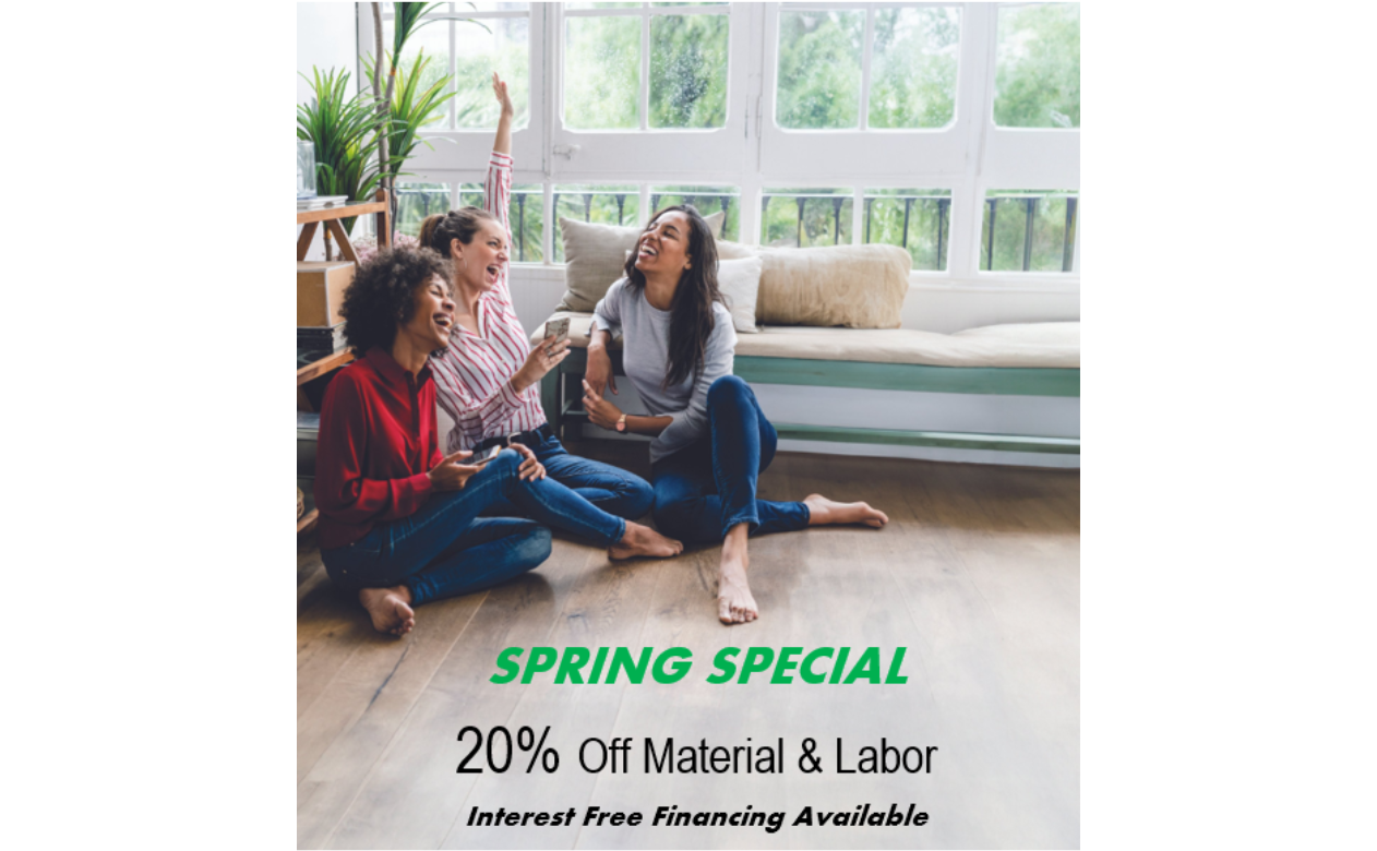Women playing games on floor - Spring Special of 20% off material and labor. Interest Free Financing is Available